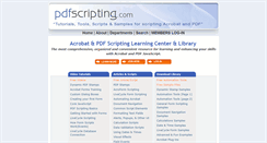 Desktop Screenshot of pdfscripting.com