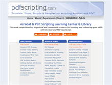 Tablet Screenshot of pdfscripting.com